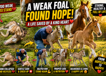 The Inspiring Rescue Journey of a Weak Newborn Foal