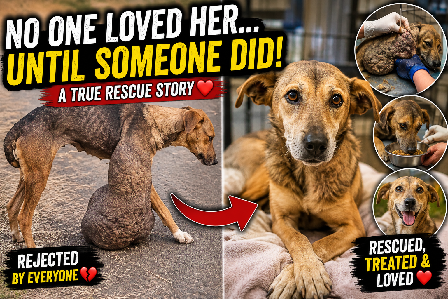 The Dog Everyone Rejected — Until Someone Decided to Save Her