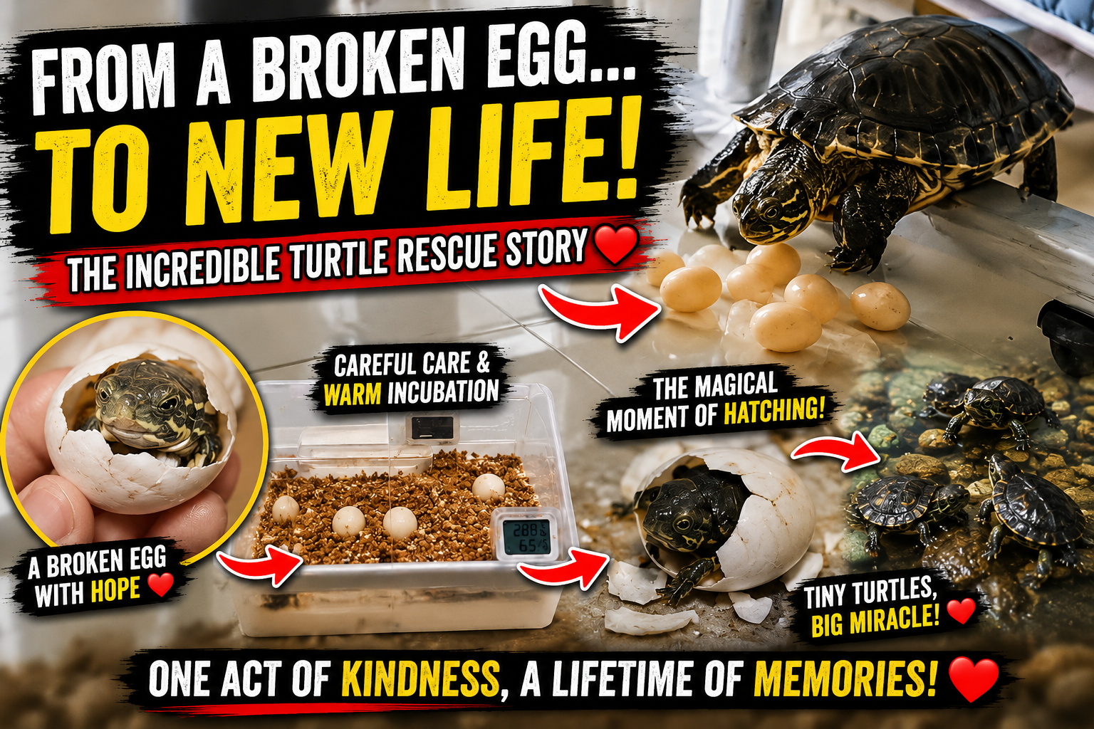 A Turtle’s Miraculous Journey: From Unexpected Eggs to a New Generation