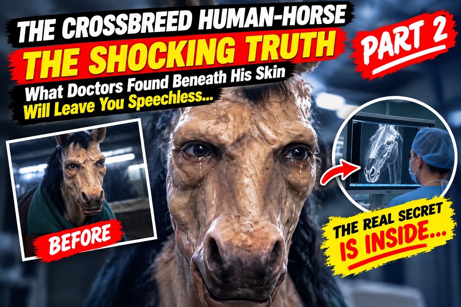🔥 Part 2: Doctors Examined the Mysterious Human-Horse Hybrid — But What They Discovered Beneath Its Strange Appearance Shocked Everyone